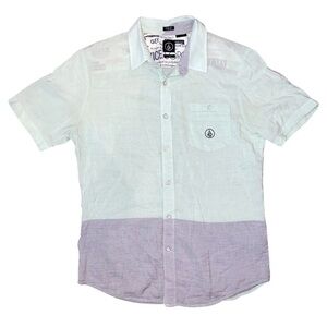 Volcom Slim-Fit Collared Button Down Short Sleeve Shirt